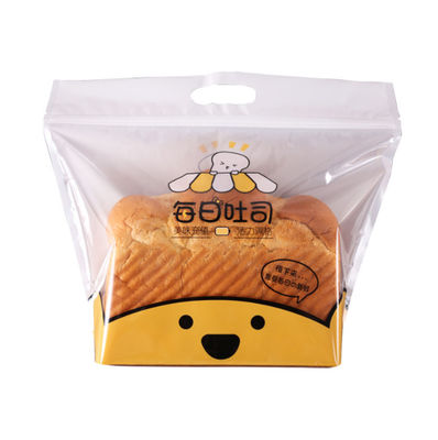 Sacos de plástico plásticos da padaria do furo do punho para o tamanho do empacotamento de pão 200G 300G