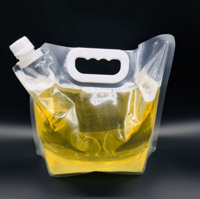 do líquido transparente da cerveja de 3L 5L 6L sacos de empacotamento do malote com punho do bico
