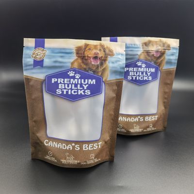 A impressão de Digitas está alimentos para animais de estimação acima de empacotamento, pacotes do deleite do cão do zíper do GV