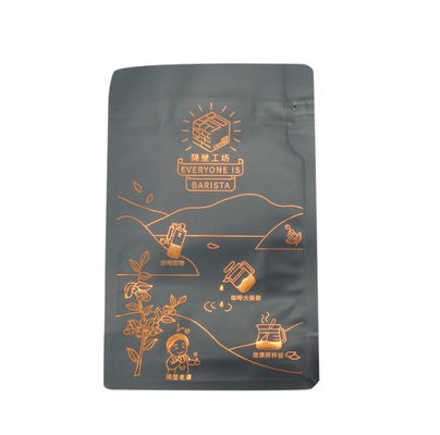 O empacotamento superior do malote do café do zíper 250g VMPET ensaca impermeável cozinhado quente