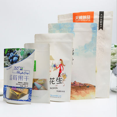 Flexo imprimiu o suporte acima do produto comestível de empacotamento dos malotes do saco do papel de embalagem 10~220 mícrons