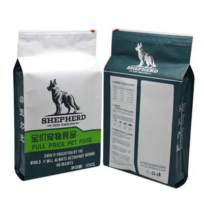 o quadrilátero de Cat Pet Food Pouch Package do plástico da capacidade de 5kg 10kg 15kg selou