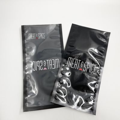 O costume imprimiu o saco lustroso de Front Transparent Vacuum Sealing Packaging da cor do bloco