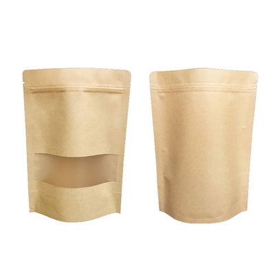O malote Standup Resealable do papel de embalagem do PE ensaca o costume impresso com janela