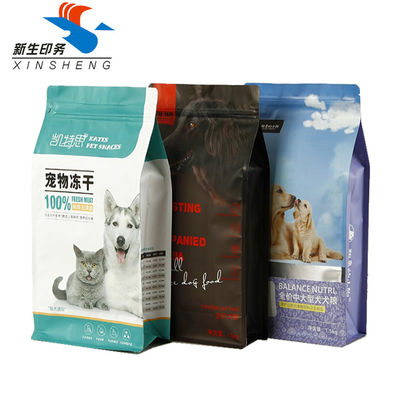O empacotamento de alimento para cães plástico inferior liso personalizado MOPP de Cat Food Bag VMPET laminou