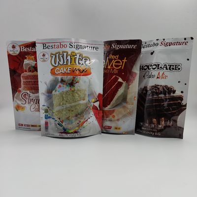 Do reforço de alumínio  do lado do saco do pó do bolo do OEM folha estando Resealable do malote