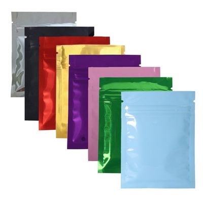 O malote Resealable liso da impressão a cores 12*18cm ensaca o empacotamento do saco do fechamento do fecho de correr da folha de alumínio