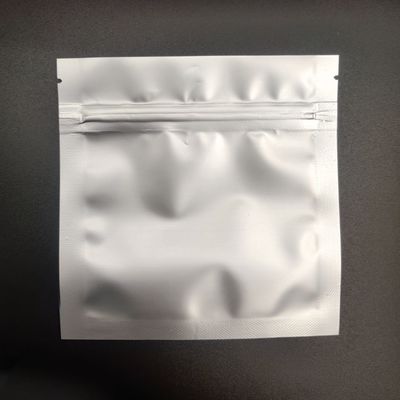 Malote de alumínio de prata inferior liso claro do saco do empacotamento de alimento de CPP do AL com fecho de correr Resealable