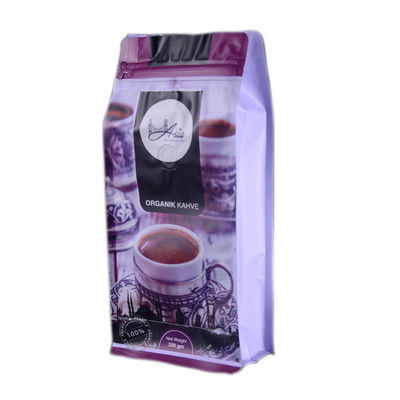 malote de empacotamento  inferior liso do saco do papel de embalagem de 90*185mm para o café