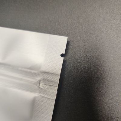 Malote de alumínio de prata inferior liso claro do saco do empacotamento de alimento de CPP do AL com fecho de correr Resealable