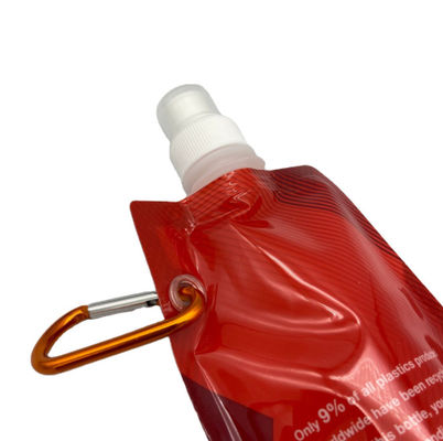 O costume de empacotamento líquido plástico dobrável do malote 300ML dos esportes exteriores imprimiu