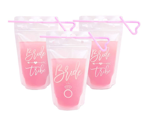 O partido ostenta o malote de empacotamento líquido da bebida de Use16OZ com Straw Handle