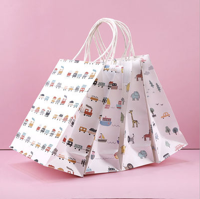 Logo Paper Carrying Shopping Bags feito sob encomenda para o presente veste o empacotamento