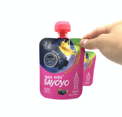 Tamanho colorido imprimindo feito sob encomenda de Juice Liquid Packaging Pouch Bags VMPET 200ml