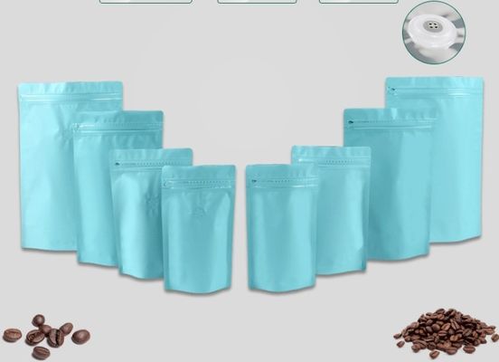 suporte Resealable da folha de alumínio da capacidade 250g acima de lado dos sacos de café Gusseted com válvula