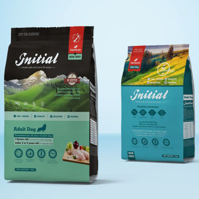 O empacotamento de alimentos para animais de estimação Resealable amigável de Eco VMPET ensaca a parte inferior lisa para o deleite do cão