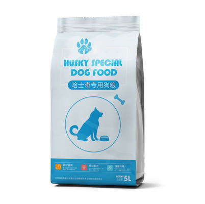 O Gravure plástico inferior liso do saco do empacotamento de alimentos para animais de estimação do reforço lateral imprimiu 50-200 mícrons