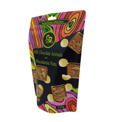 Mylar que VMPET internos estão acima do empacotamento do chocolate ensaca a prova superior da água do zíper