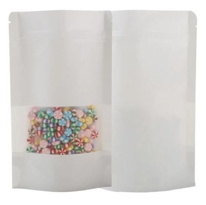 Os sacos de papel Sealable do calor de Doypack estão acima do malote do papel de embalagem com Matte Window
