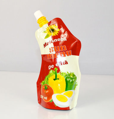 VMPET levantam-se o diâmetro plástico de Juice Liquid Packaging Pouch 8.5-33mm com parte superior do bico