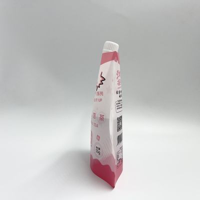 CMYK PE Juice Pouches Plastic Liquid Pouches feito sob encomenda de 4 camadas com bocal