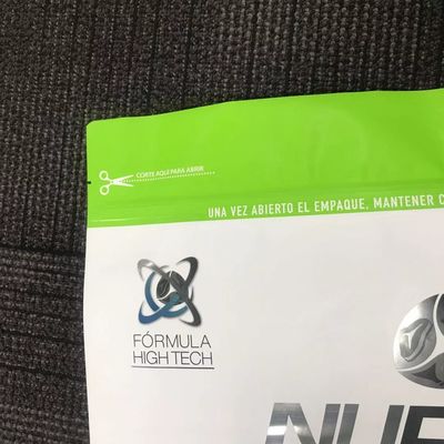 Grande Gravure do peso que imprime sacos do empacotamento de alimento para cães 20kg com o zíper do botão da corrediça