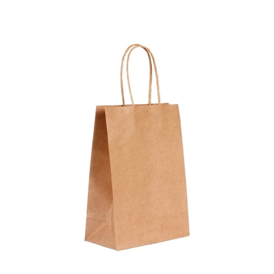 Sacos de compras levando do Gravure reciclável que envernizam o saco de papel de Kraft do alimento afastado
